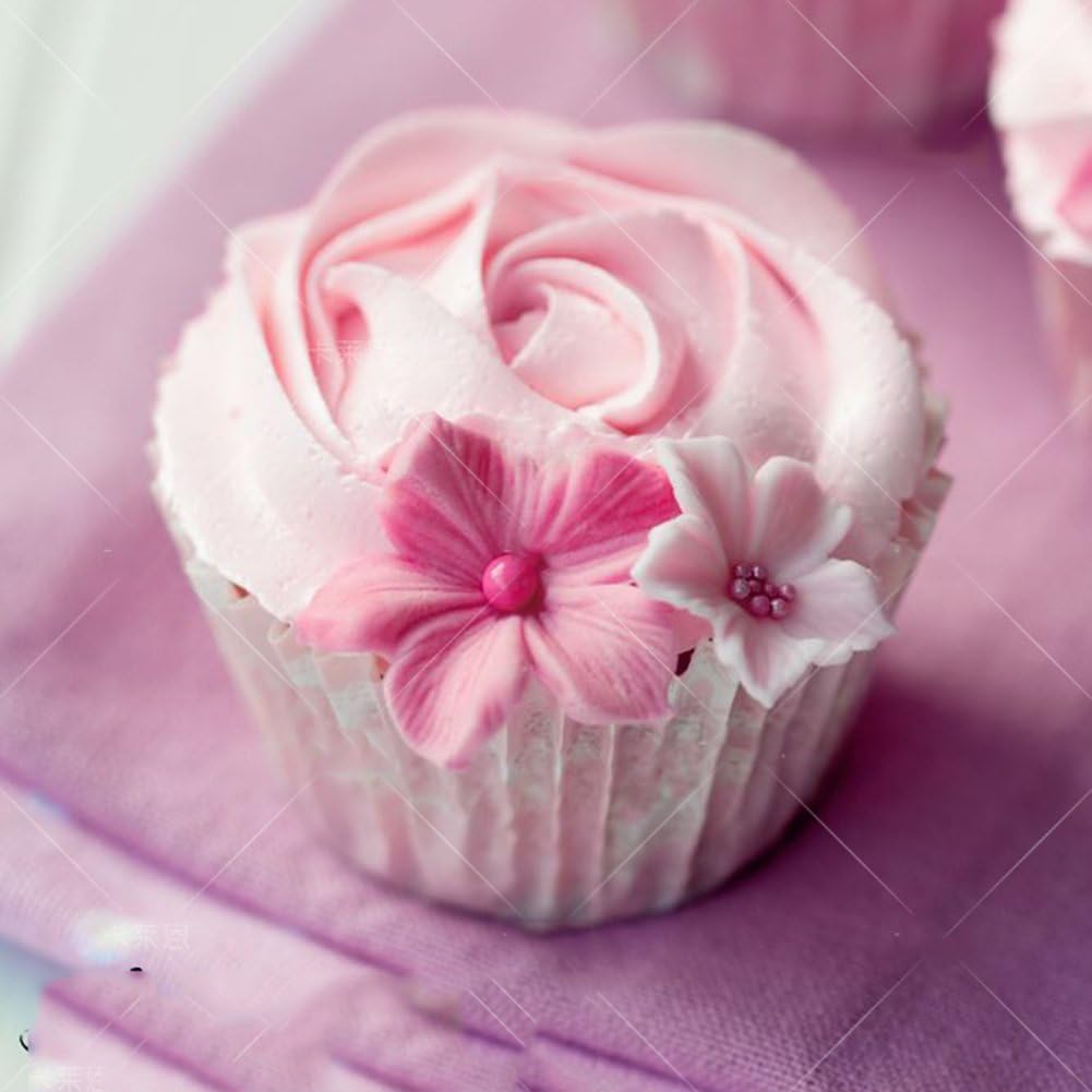 KALAIEN Flor Cupcake Toppers Fondant Azúcar Artesanía Herramientas Gumpaste Chocolate Moldes
