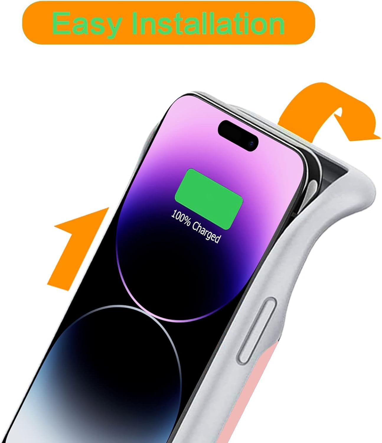 Funda de batería para iPhone 14 Pro Max, mejorada de 8500 mAh, ultrafina, portátil, funda protectora de carga inteligente compatible con iPhone 14