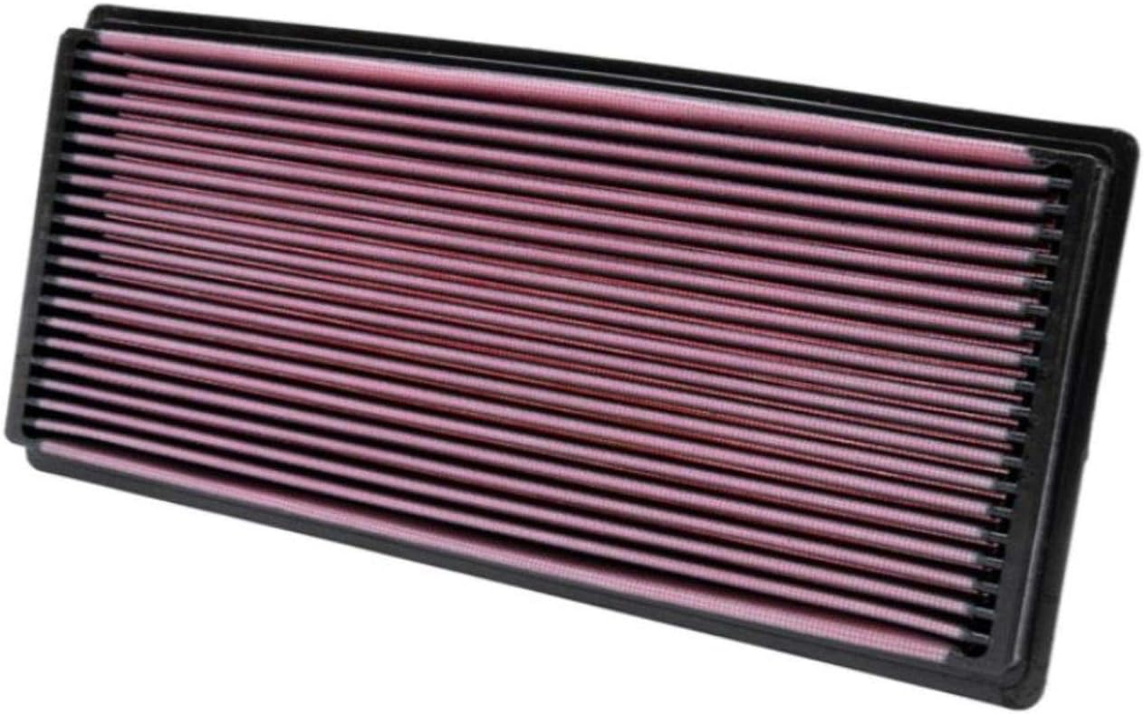 K&N Filtro de aire del motor Aumenta la potencia y remolque, lavable, Premium, Filtro de aire de repuesto Compatible con JEEP 1996-2006 (TJ,