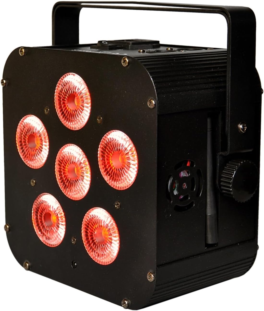 Luces de fiesta portátiles DJ discoteca, 6x18w Rgbaw UV 6in1 batería alimentación inalámbrica DMX LED Par luz para iluminación de escenario