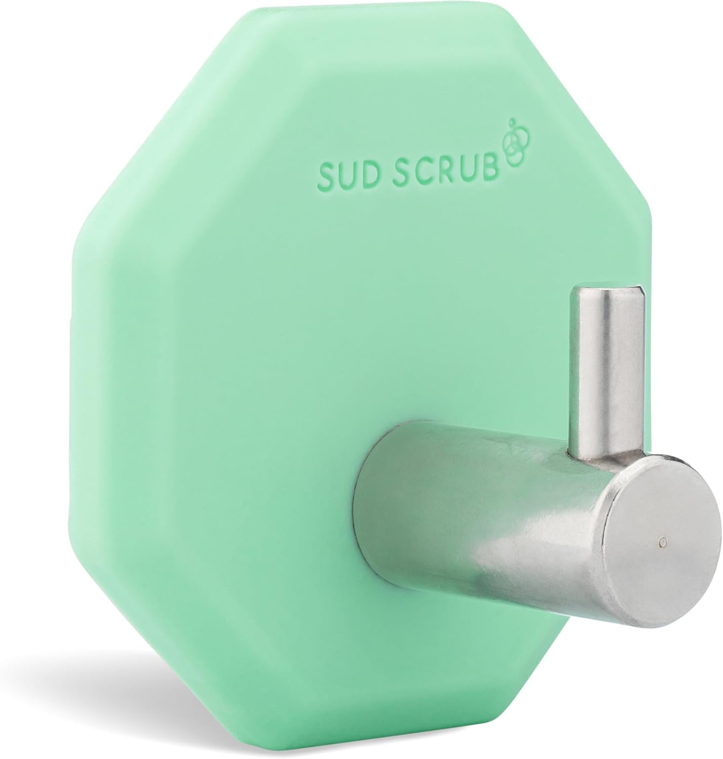 Sud Scrub Gancho de ducha antimicrobiano, ganchos autoadhesivos para pared de ducha, ganchos de pared extraíbles resistentes, ganchos para colgar,