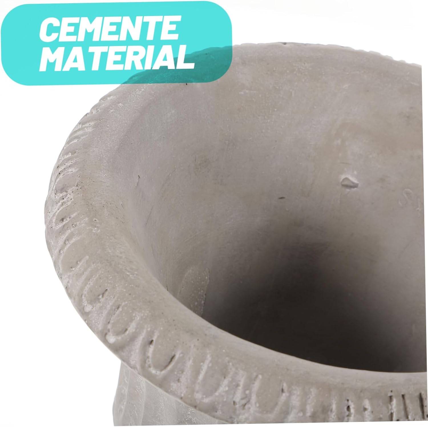 ADOCARN Jarrón de trompeta para exteriores, 1 unidad, retro, suculenta, exhibición, cemento, simple, antiguo, jarrón hidropónico, plantas, botella