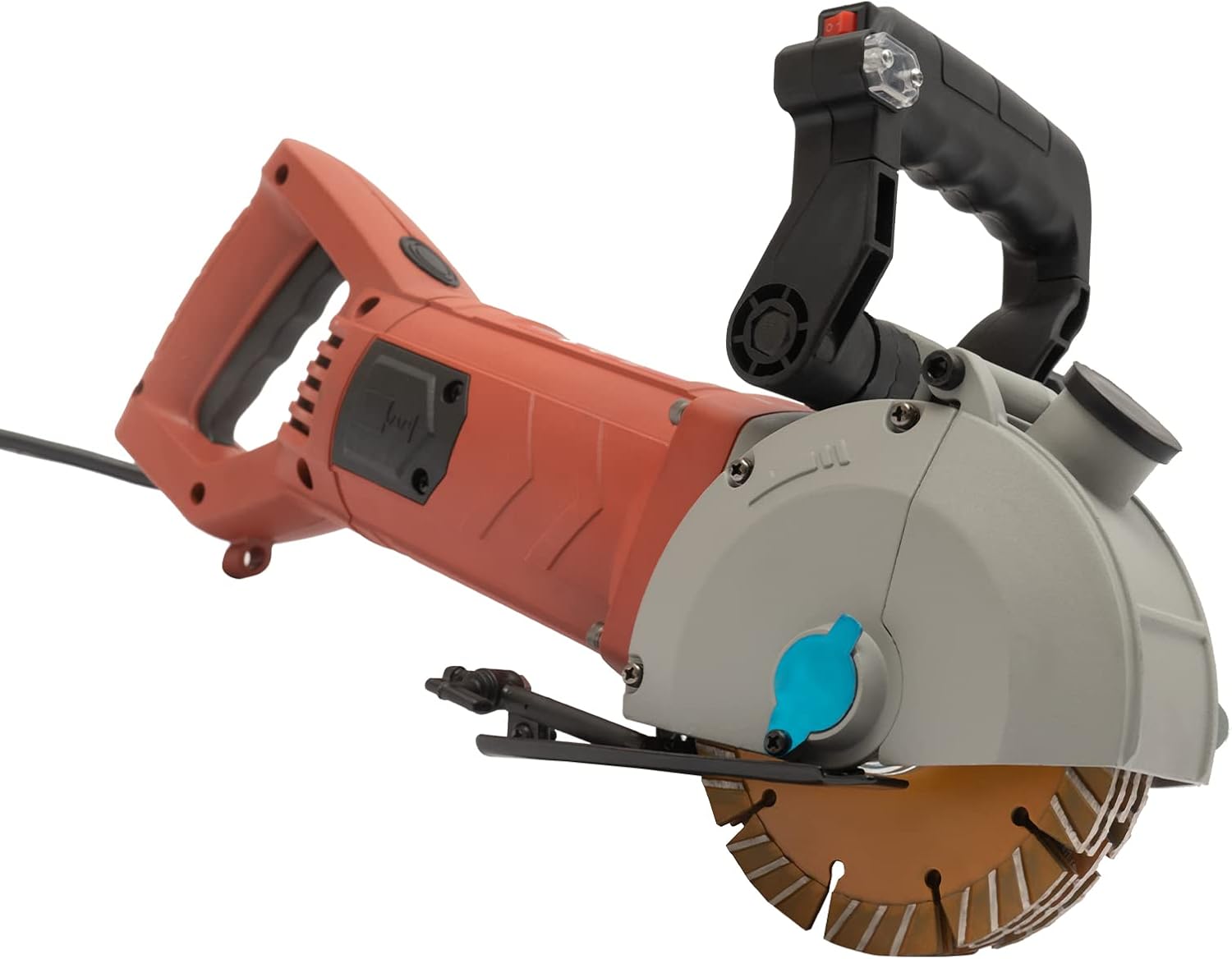 Cortadora de pared de 4800 W, cortadora eléctrica de ranura de pared de 110 V, cazador de ranurado portátil con 5 piezas de sierra de 5.2 pulgadas y