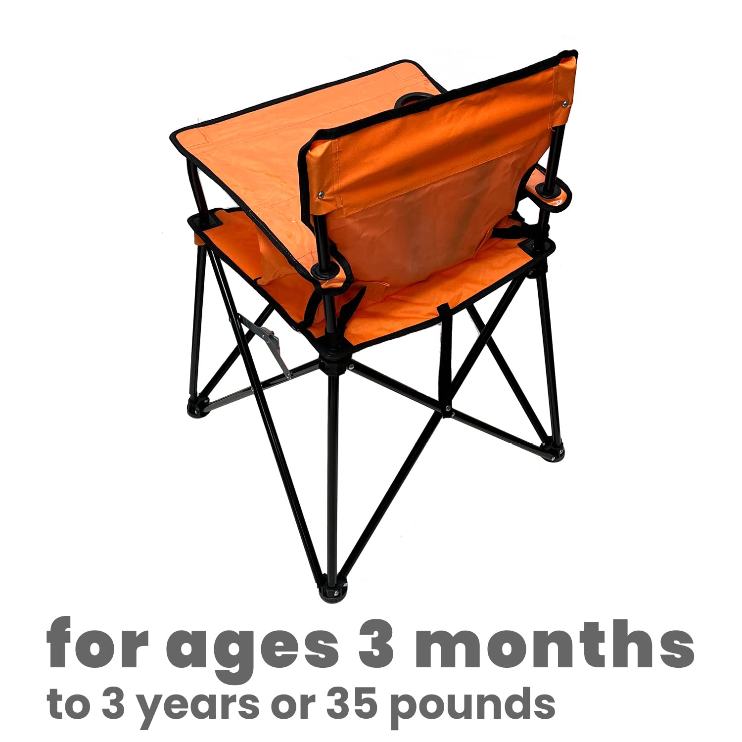 ciao! baby Silla alta portátil para bebés y niños pequeños, silla alta de viaje plegable compacta con bolsa de transporte para campamento al aire