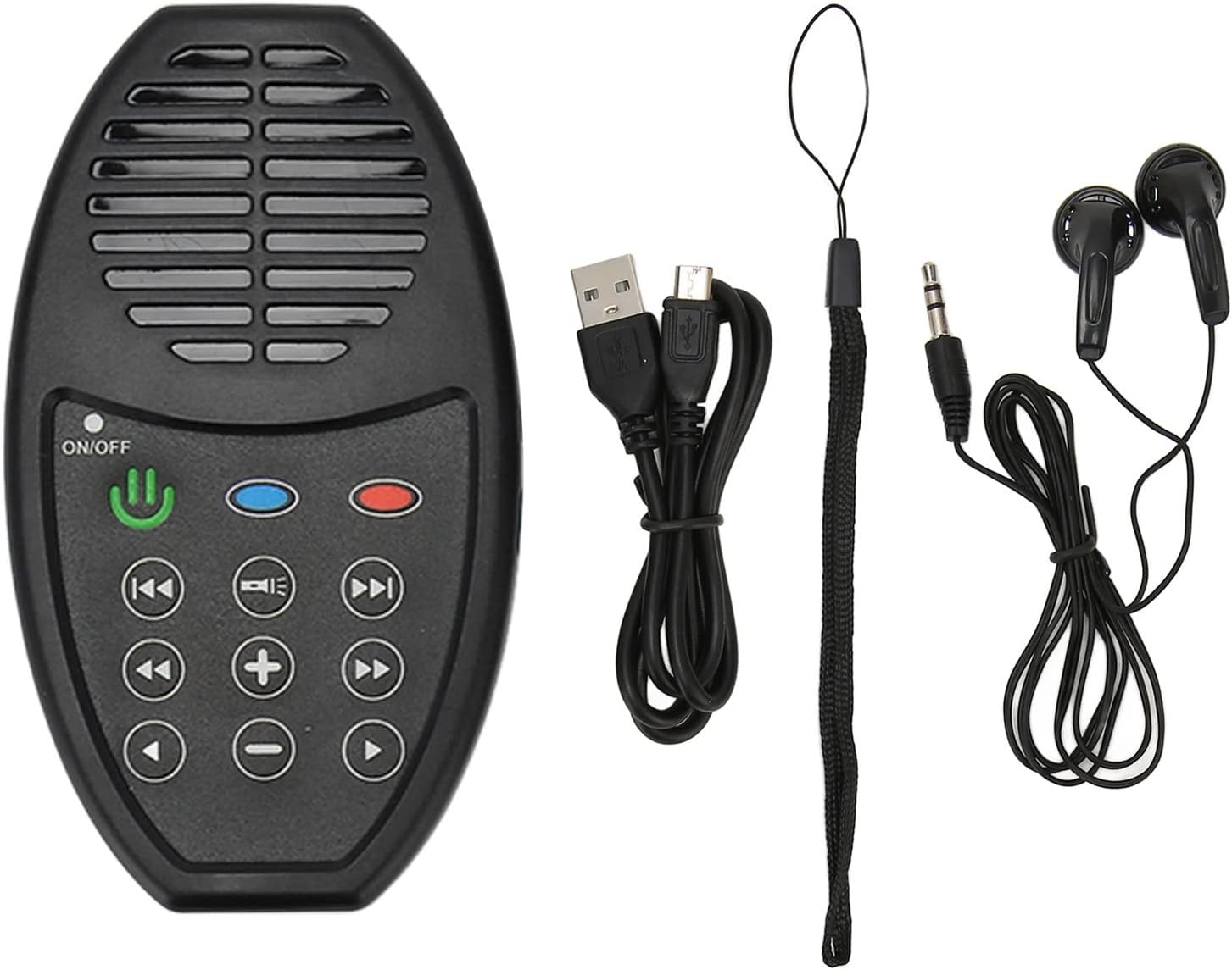 Reproductor de audio de la Biblia, 4 GB 350 mAh, lector electrónico de la Biblia con energía solar, reproductor de audio portátil de la Biblia para