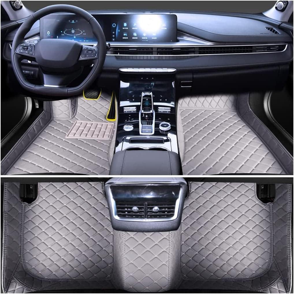 Tapetes de piso para el 96 % de los automóviles personalizables, de cuero, de lujo, protección para todo tipo de clima, forros para todo el