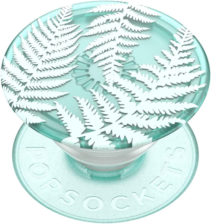 PopSockets Agarre para teléfono a base de plantas con soporte expandible, ecológico – Helecho