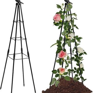 Enrejado de jardín, soporte para plantas trepadoras al aire libre e interior, plantas en maceta, flores, verduras y vides, torre de jaula de tomate, Enrejado de jardín, soporte para plantas trepadoras al aire libre e interior, plantas en maceta, flores, verduras y vides, torre de jaula de tomate,