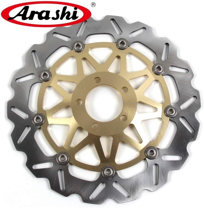 Arashi Rotores de disco de freno delantero trasero para Kawasaki Ninja ZX12R 2000-2003 Accesorios de repuesto de motocicleta ZX-12R ZX 12R 2001 2002
