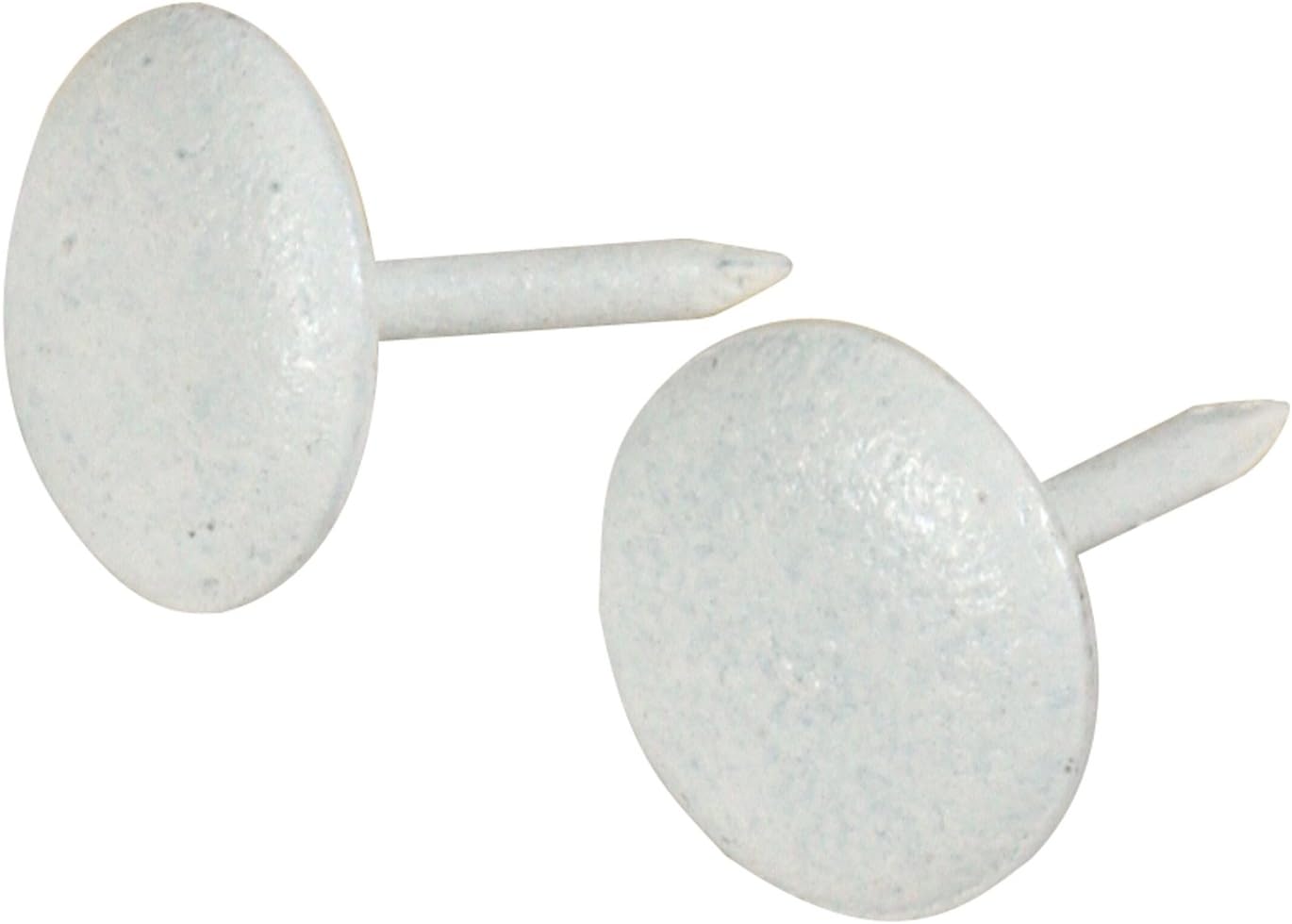 The Hillman Group 532689 – Clavos para tapicería, color blanco, paquete de 25