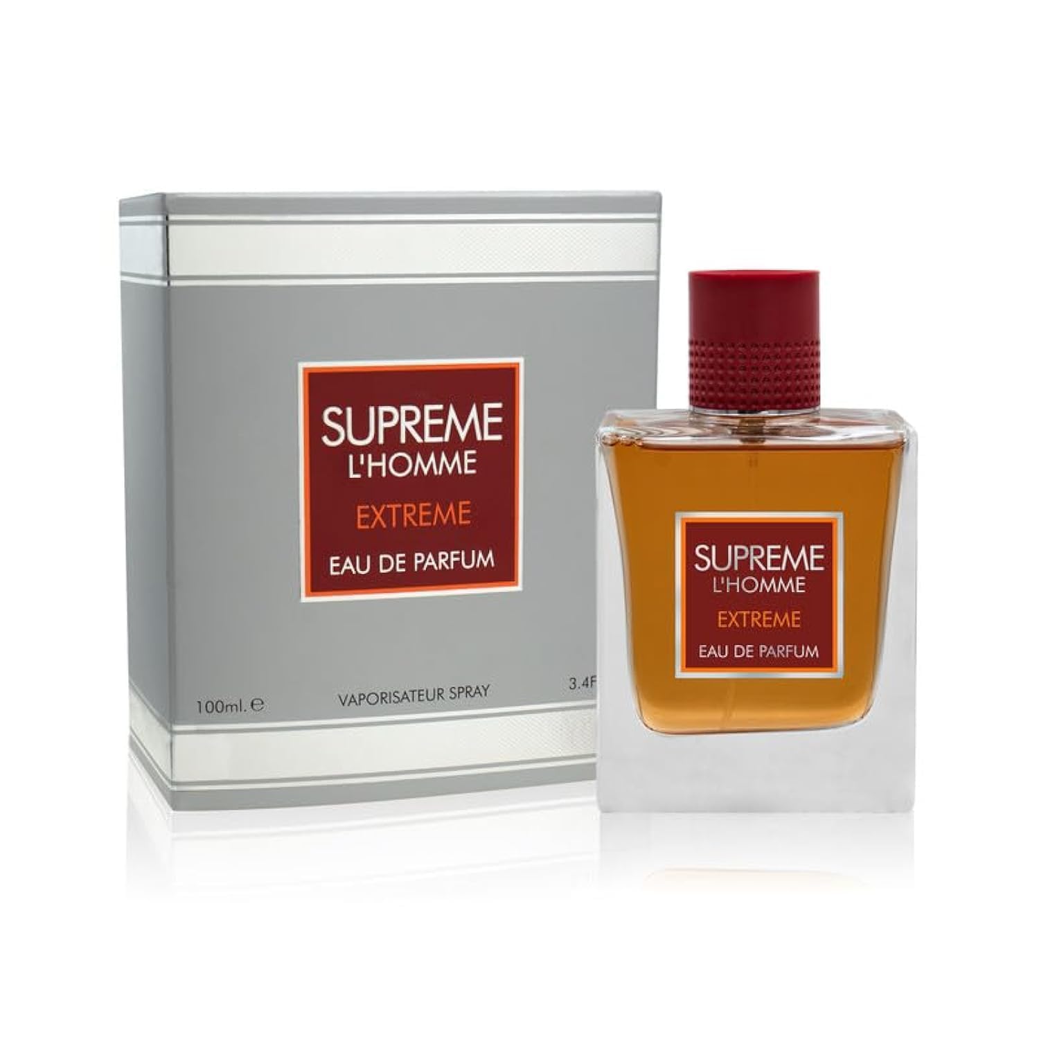 Fragrance World Supreme L’homme Extreme – Perfume Eau de Parfum para hombre, 3.4 fl oz