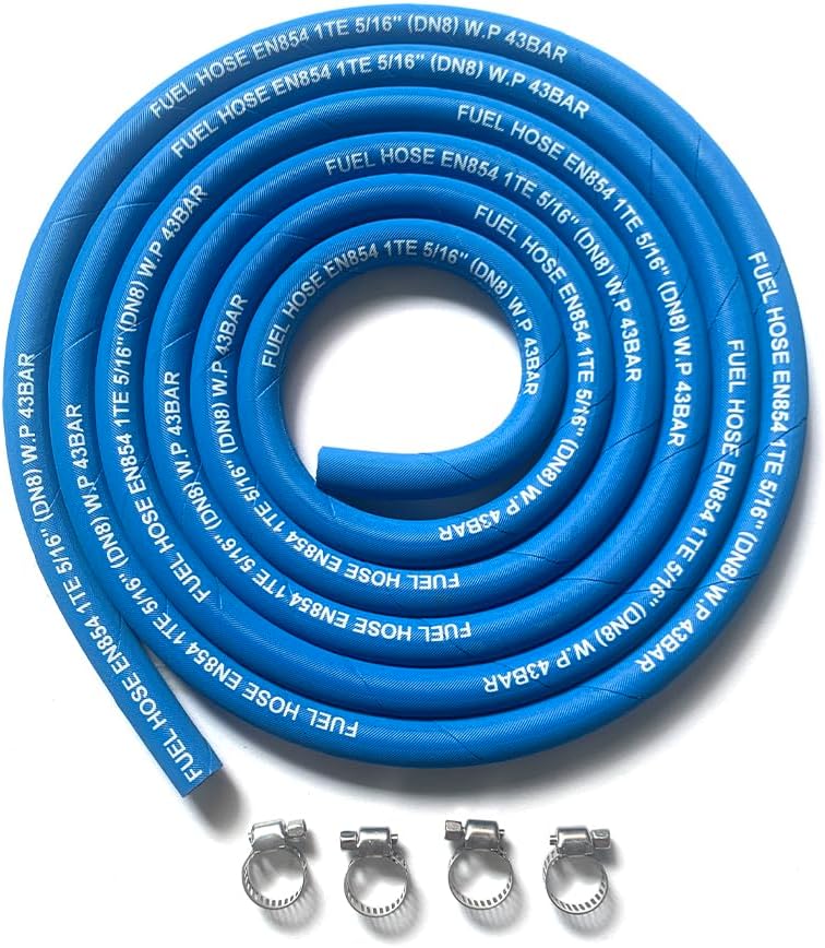 Manguera de línea de combustible 5AN 516 pulgadas, manguera de alta presión 2.8Mpa 400PSI 0.315 in 10FT para sistemas de combustible, motores,