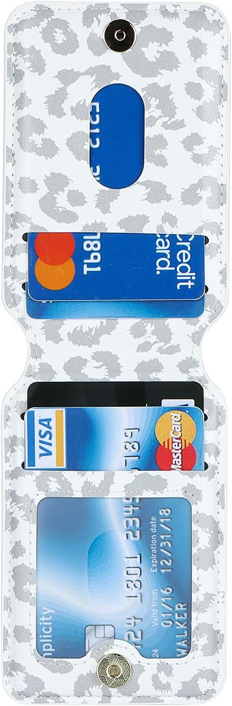 Funda Samsung Galaxy S23 Ultra con tarjetero de crédito, caja fuerte para Galaxy S23 Ultra, funda de cuero para mujer, compatible con mag Safe