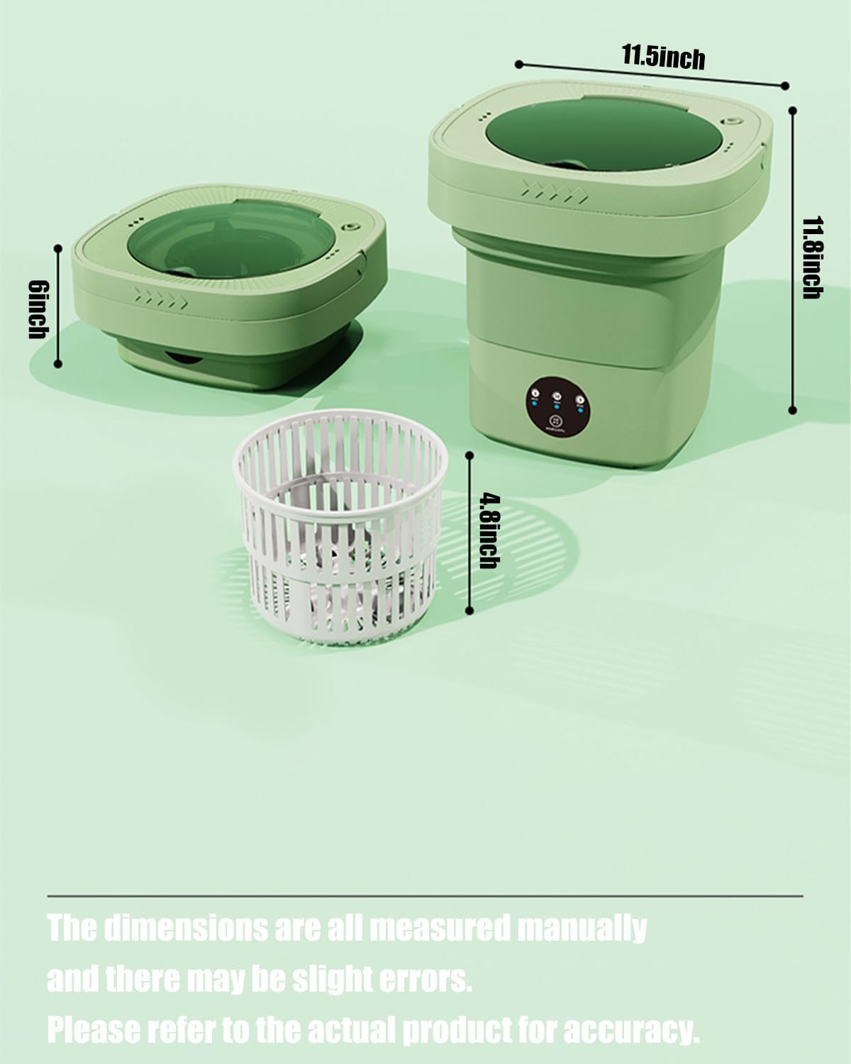 portable washing machine,mini washing machine9Litre large capacity foldable washing machine,washing machine suitable for Travel, RV, Camping, Home