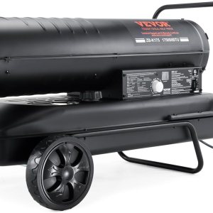 VEVOR Calentador de aire forzado de queroseno, calentador de aire portátil de 175000 BTU con termostato, tanque de 13.2 galones, calentador de alta VEVOR Calentador de aire forzado de queroseno, calentador de aire portátil de 175000 BTU con termostato, tanque de 13.2 galones, calentador de alta