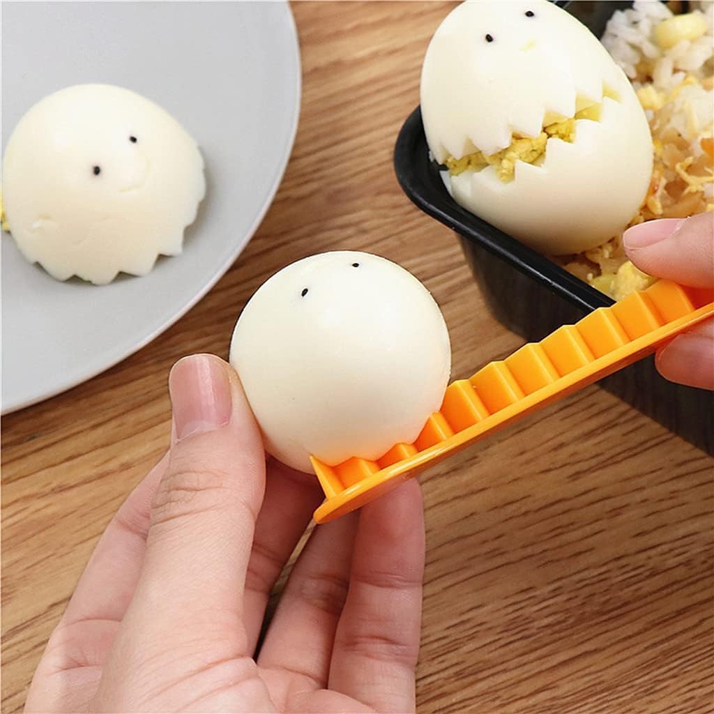 Juego de cortador de huevos de corte elegante, cortador de huevos de encaje, herramienta de molde de utensilios de cocina, accesorios de regalo,