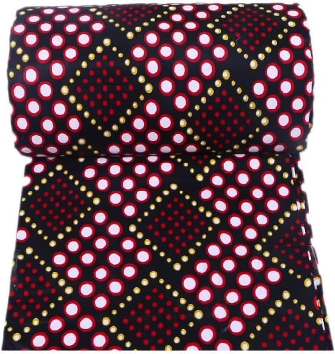 Tela africana 100% algodón Ankara cera impresión tela 6 yardas de tela para vestido de fiesta