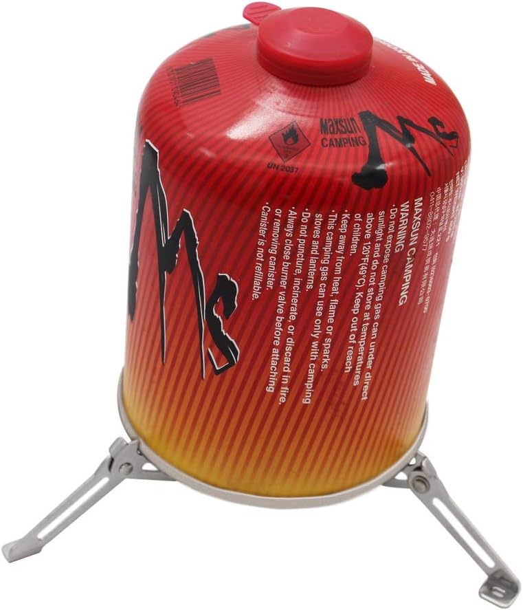 MCAMPAS Soporte plegable universal del soporte del bote del acero inoxidable 304 para la botella que acampa del butano