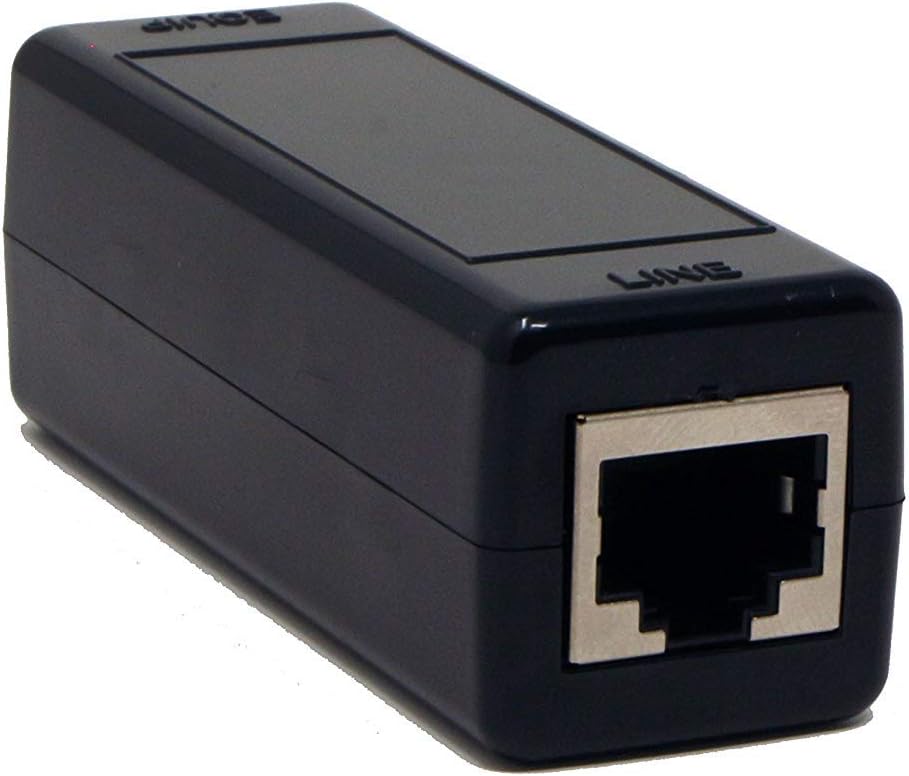 Protector contra sobretensiones Ethernet – PoE+ – Gigabit – (con opción de montaje en carril DIN) – Tubo de descarga de gas para protección completa