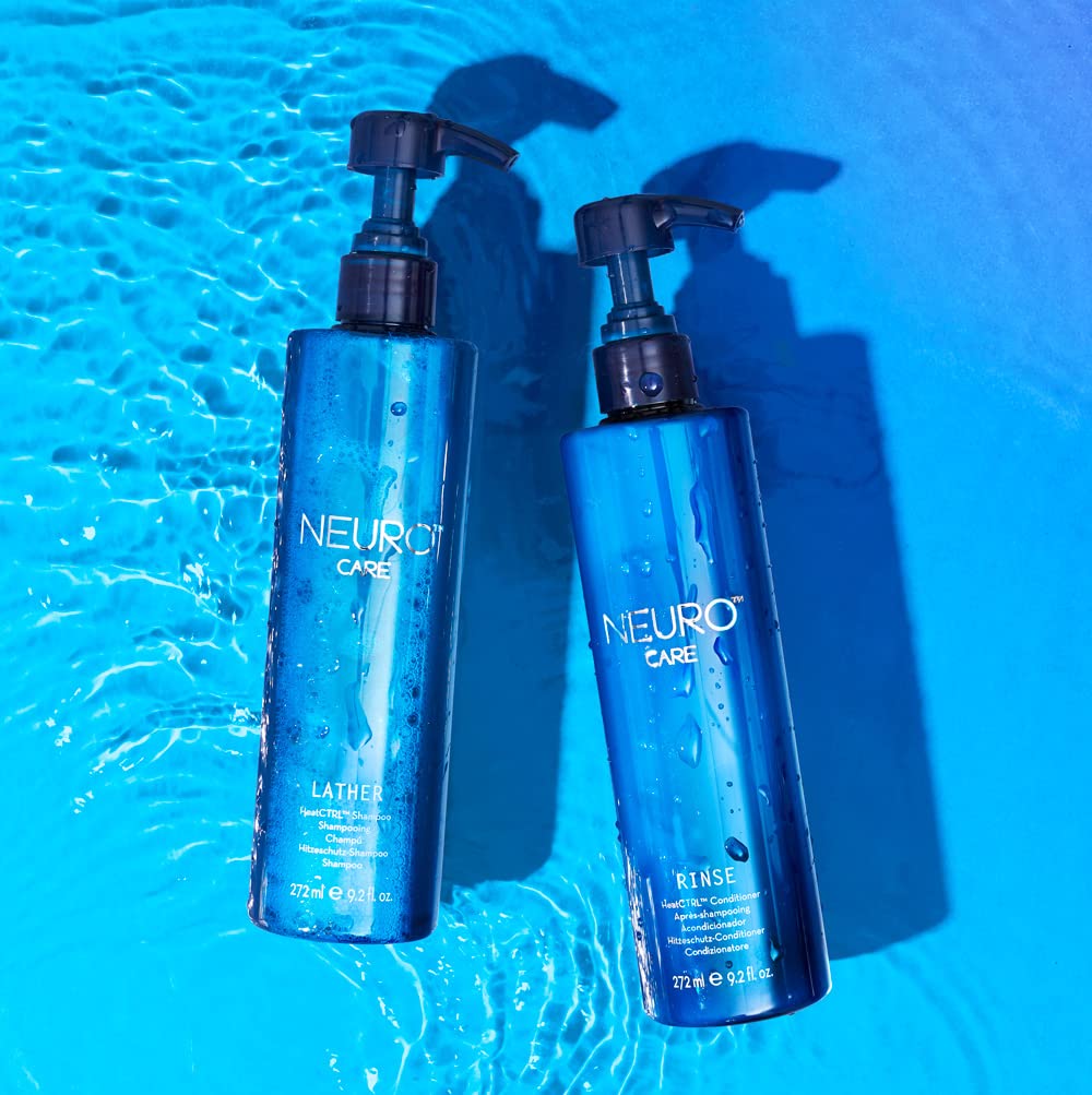 Paul Mitchell Neuro Lather HeatCTRL Champú, cuidado del calor para todo tipo de cabello