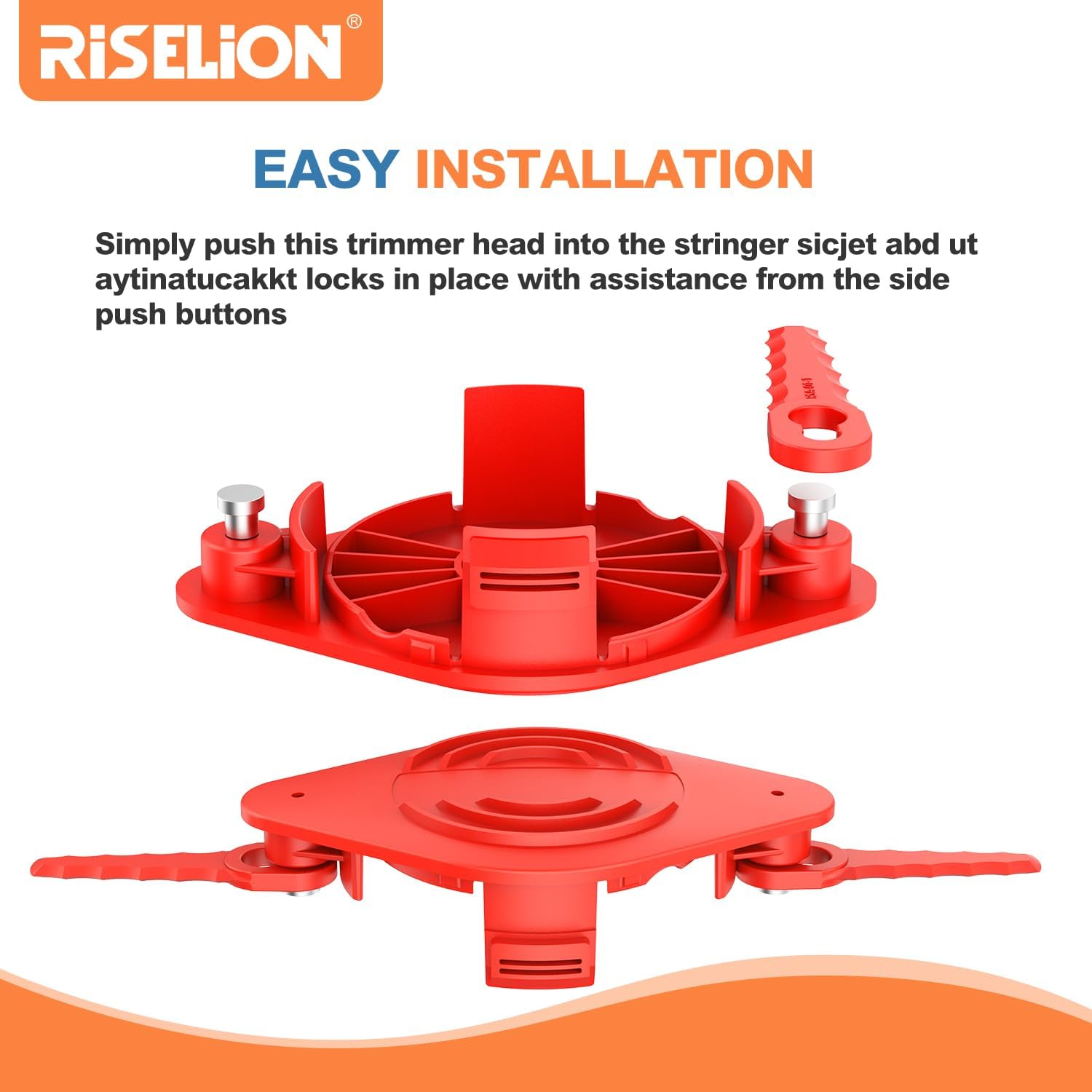 RISELION CRAFYSMAN – Carrete de repuesto para cabezal de recortadora con cuchillas, sistema de autoalimentación CRAFYSMAN CMZST065 duradero (1