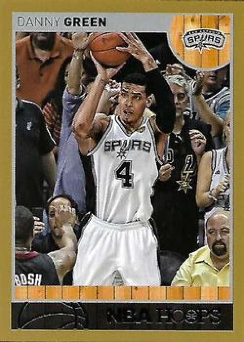 2013-14 NBA Hoops Gold Border Parallel #90 Danny Green San Antonio Spurs Official Panini Basketball Trading Card (Stock Photo may be shown, card in
