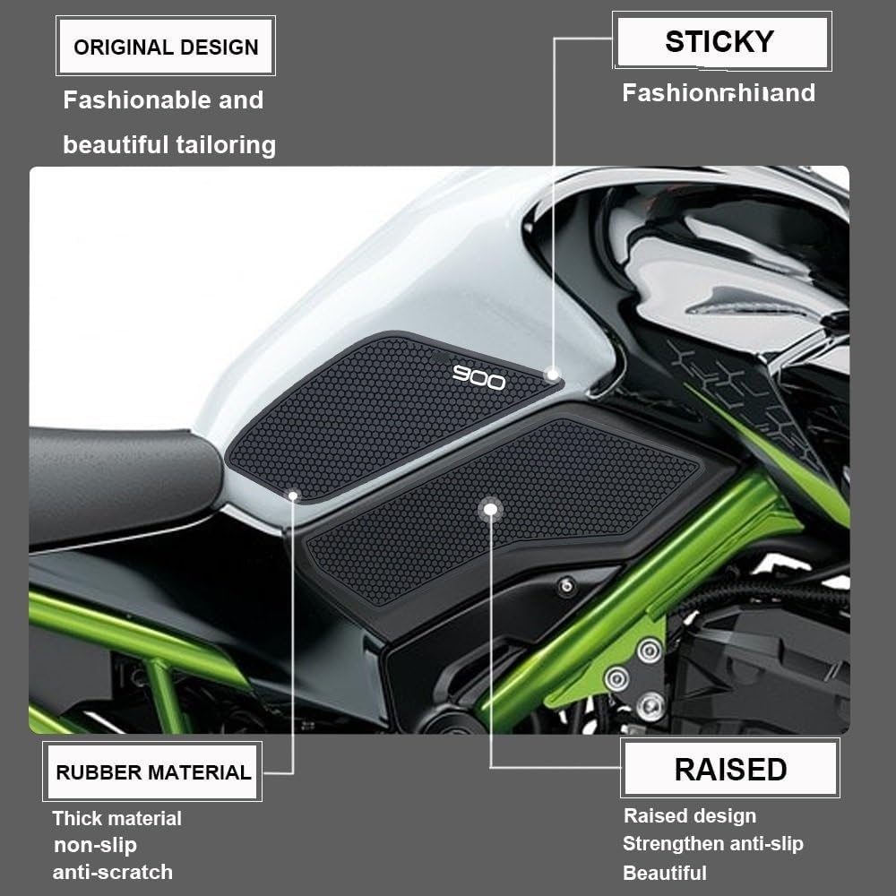 Adhesivo adhesivo para tanque de combustible para Kawasaki Z 900 SE Z900 Z900SE 2017 2018 2019 2020 2023 2022 2021 Protector de almohadilla de