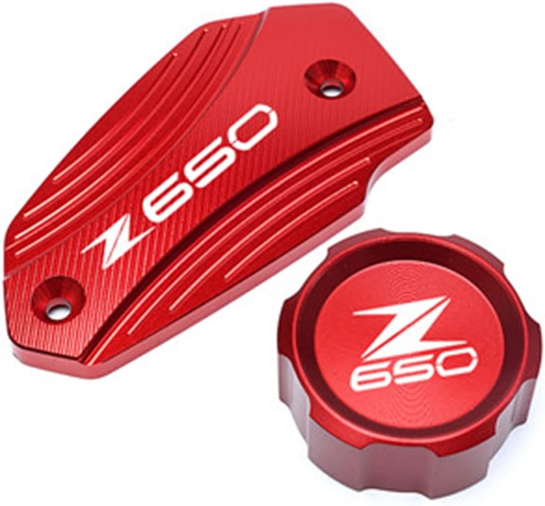 KemtAt Compatible with Kawasaki Z900 Z650 Z800 Z 900 800 650 2013-2022 Motorcycle CNC Rear & Front Brake Fluid Reservoir Cap Cylinder Cover (Color