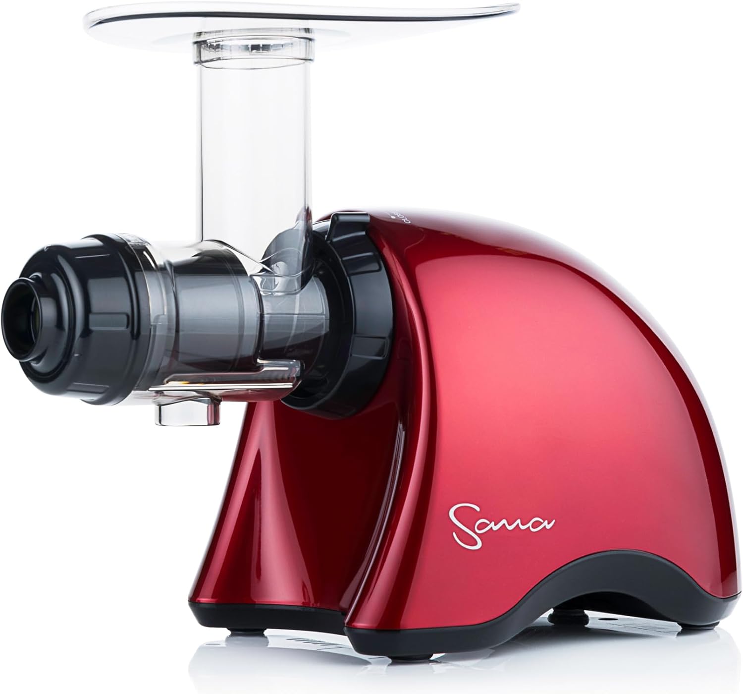 Cold Press SANA 707 Exprimidor clásico horizontal de velocidad lentabaja  Fácil de limpiar, potente motor, alimentación automática, compacto,