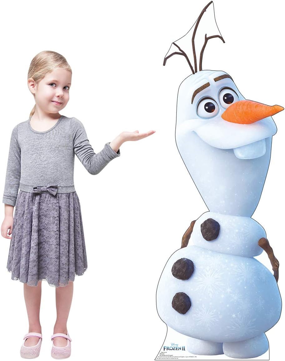 Cardboard People Olaf – Soporte de cartón de tamaño real, diseño de Frozen II de Disney (película de 2019)