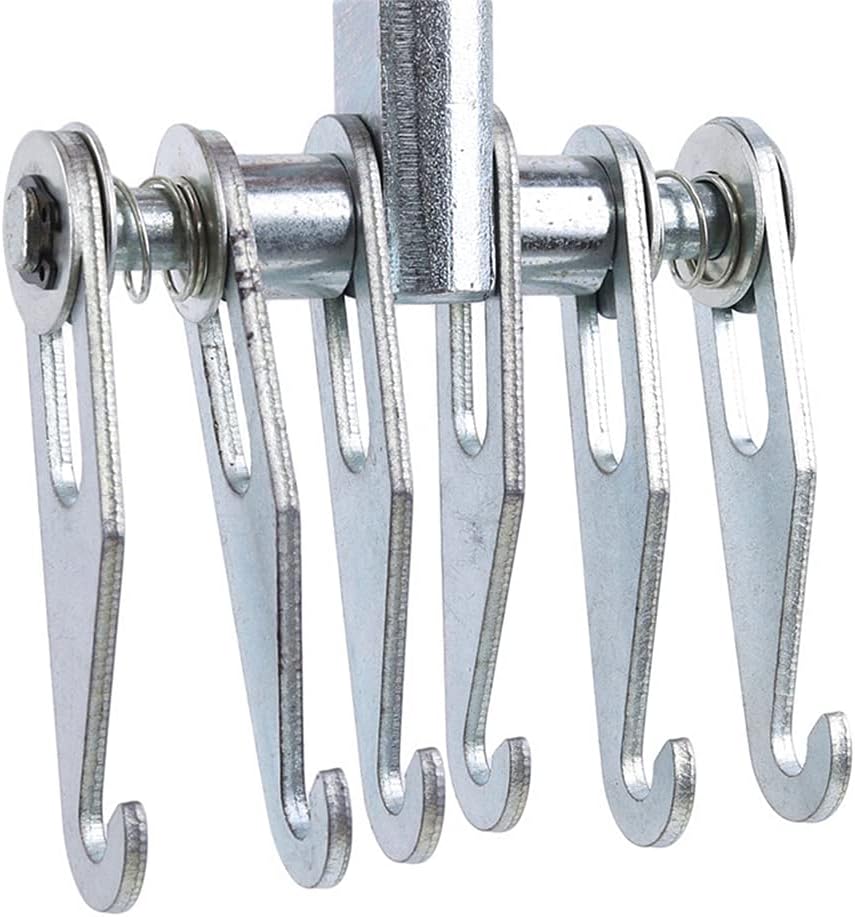 Herramienta de extracción de abolladuras de metal de 6 dedos, gancho de 6 garras resistente para reparación de abolladuras de carrocería, ajustable,