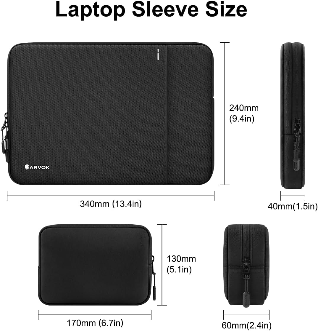 ARVOK Funda protectora de 360 para laptop compatible con MacBook Air A2681 M1A2337 2023-2021 MacBook Air M2 de 13 pulgadas, funda resistente al agua
