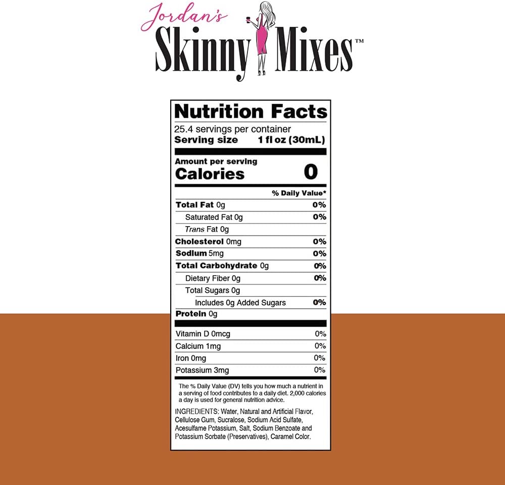Toffee inglés – Jordan’s Skinny Syrups sin azúcar, 25.4 onzas líquidas