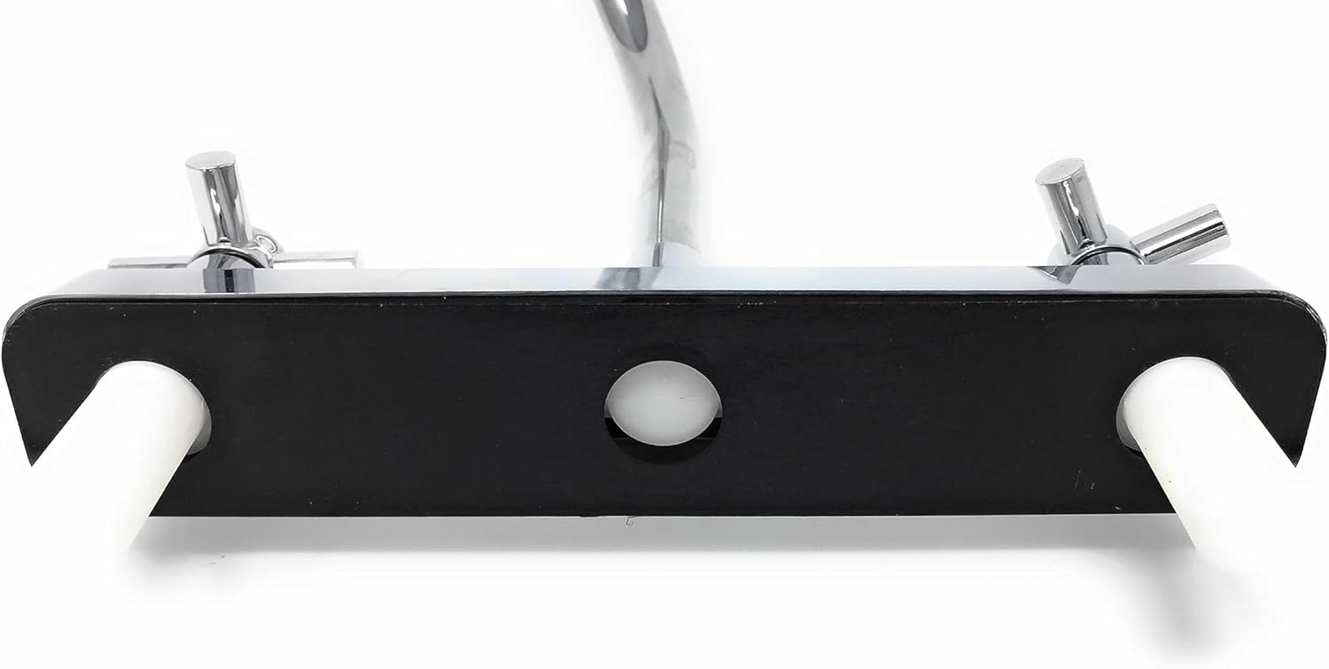 Grifo de cocina de plástico con boquilla de acero inoxidable acabado cromado con construcción duradera Juego central de 8 pulgadas, ADA 1205 P sin