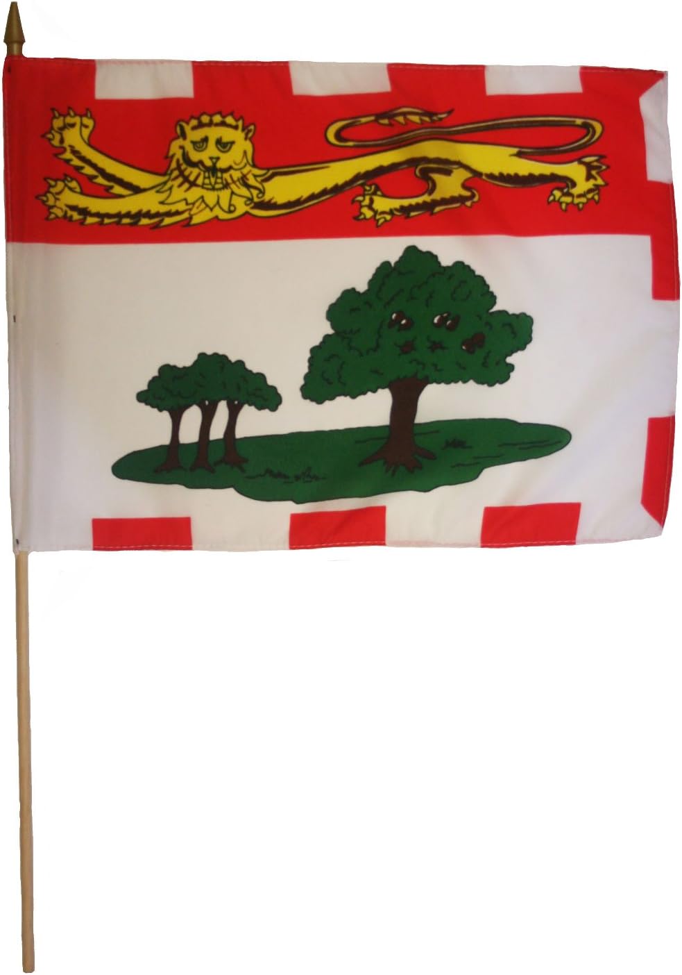 PRÍNCIPE EDWARD ISLAND Canadá Provincial 12 X 18 pulgadas Stick Bandera Banner en un palo de madera de 2 pies… Nuevo