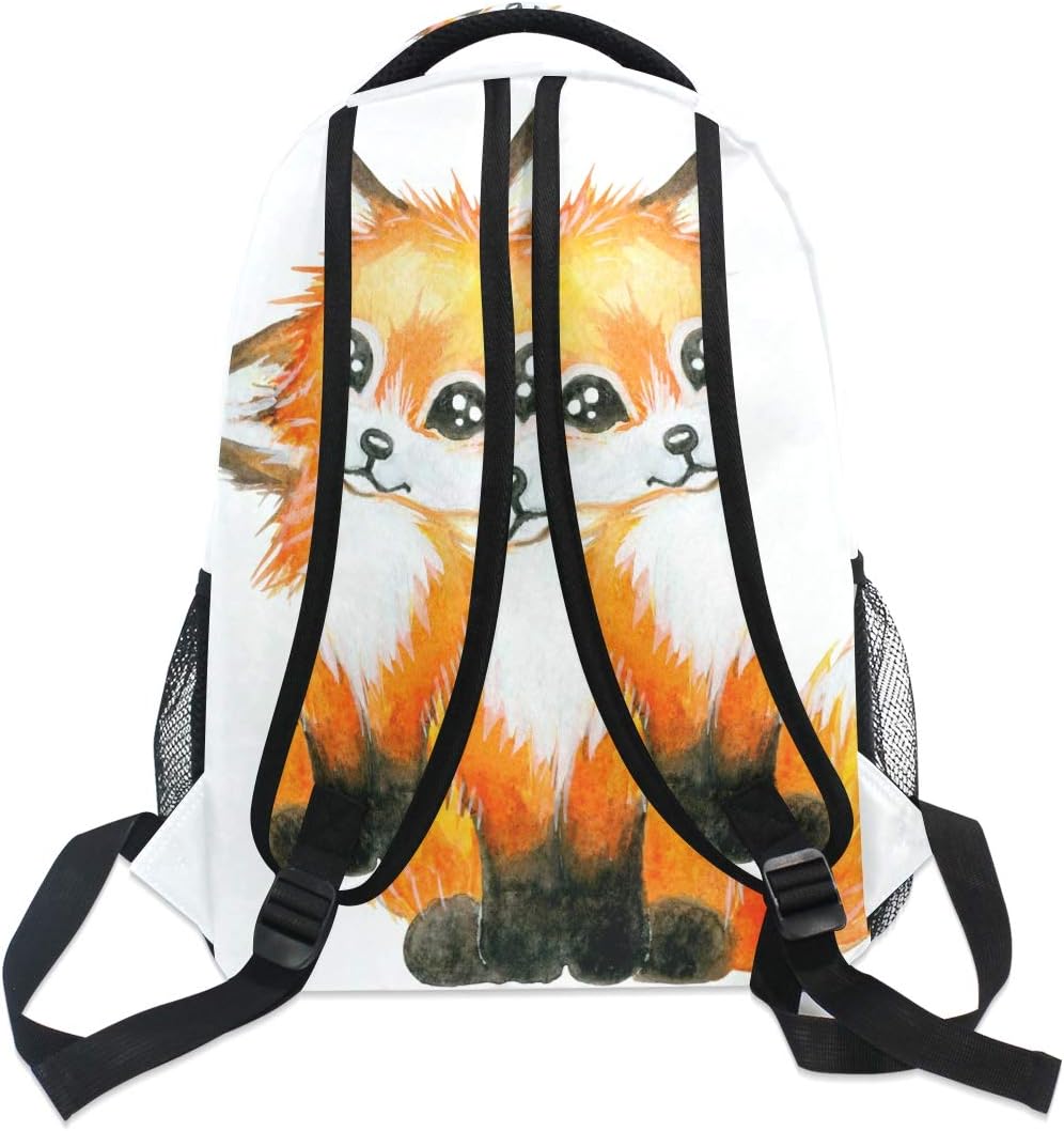 ALAZA Elegante mochila grande personalizada portátil iPad Tablet viaje mochila escolar con múltiples bolsillos, Zorro, Computadora portátil