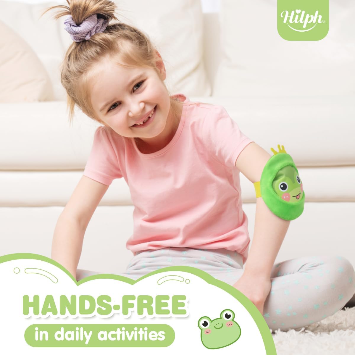 Hilph Paquetes de hielo para niños Boo Boos, Reuable paquetes de agua fría para niños con correas de mano y mangas suaves para aliviar el dolor,