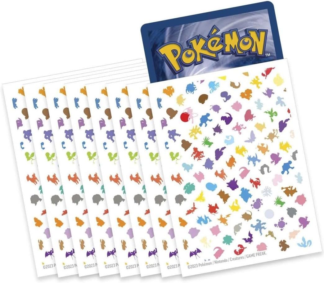 Pokemon Fundas para tarjetas – Pokemon 151 – Fundas de caja de entrenador Elite – Paquete sellado x65 fundas