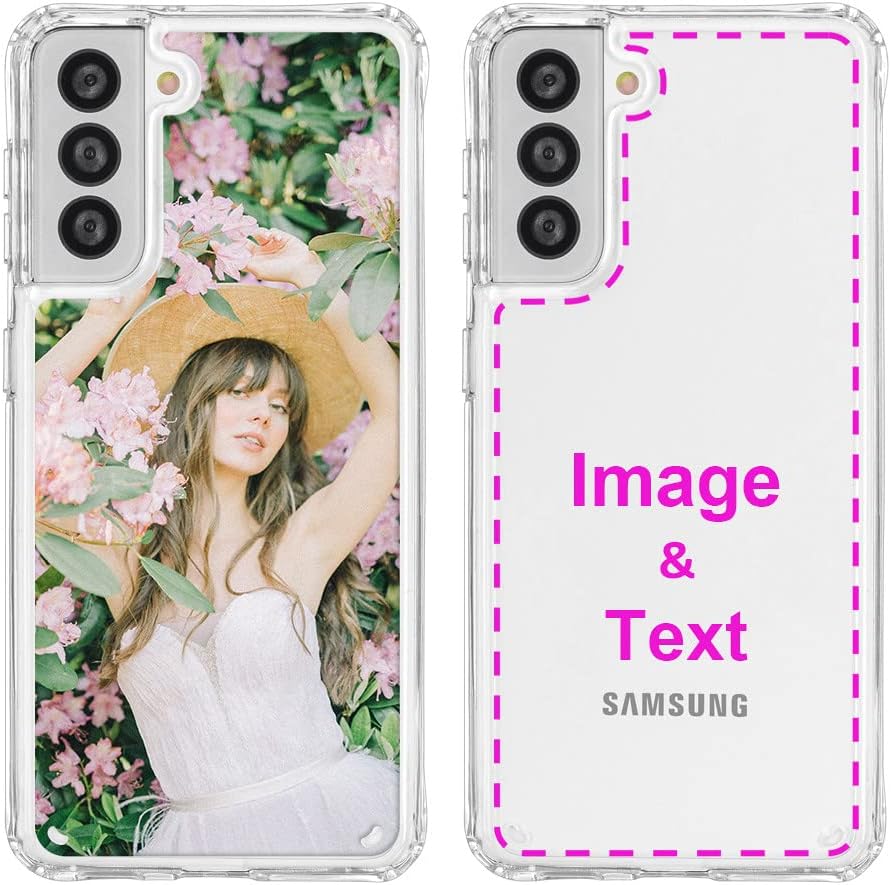 Funda personalizada para Samsung Galaxy S21 FE, fundas personalizadas a prueba de golpes con imagen, texto, imagen, diseño de imagen, diseño de tus