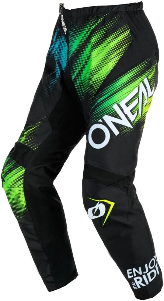 MX Outfit O’Neal Element Voltage Green Men (W36L) Pantalones de protección Jersey Riding Bundle motocross Dirt Bike Combo Set