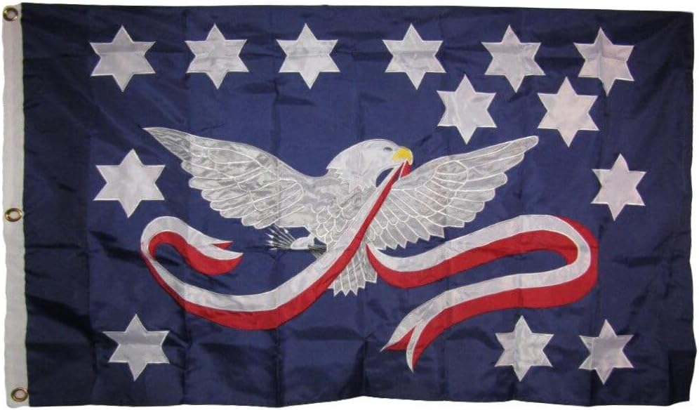 Bandera de nailon 300D bordada de alta calidad con bordado de whisky Rebellion Insurrection
