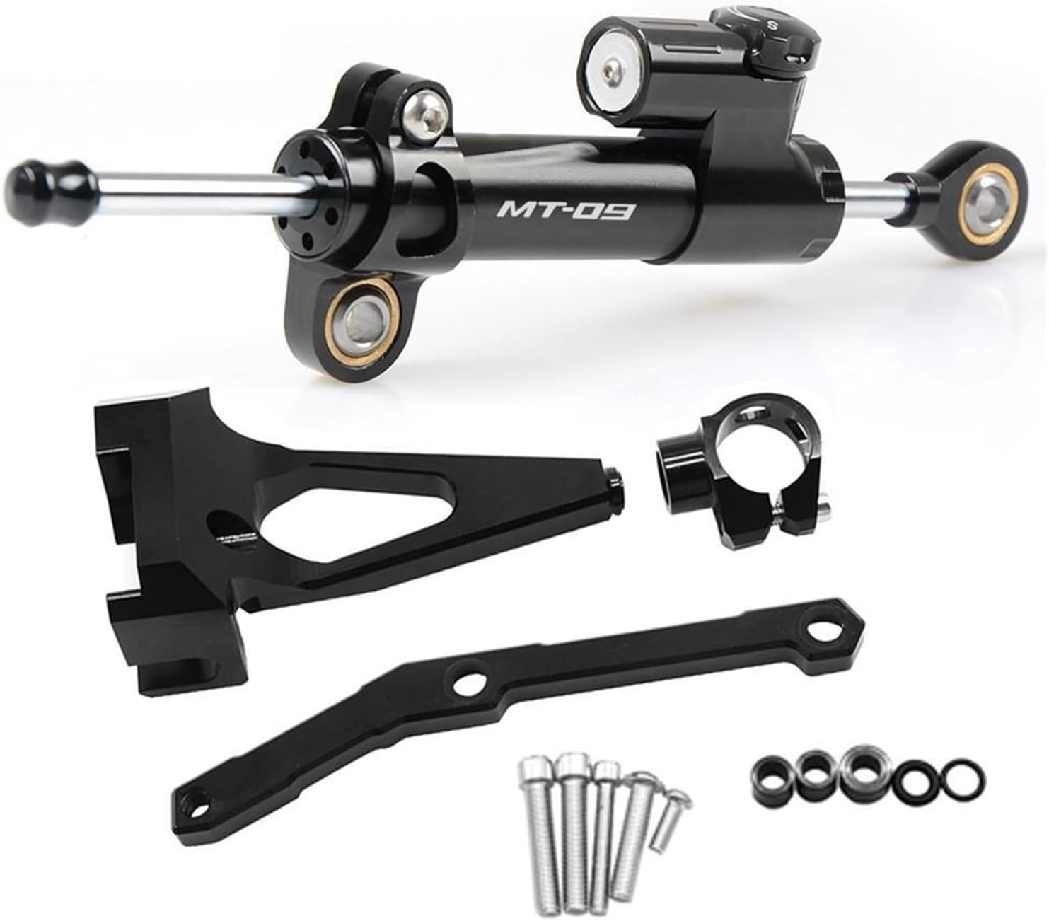 Amortiguador de motocicleta estabilizar la dirección del amortiguador de montaje del soporte de la motocicleta apto para Yamaha MT09 FZ09 2013-2020