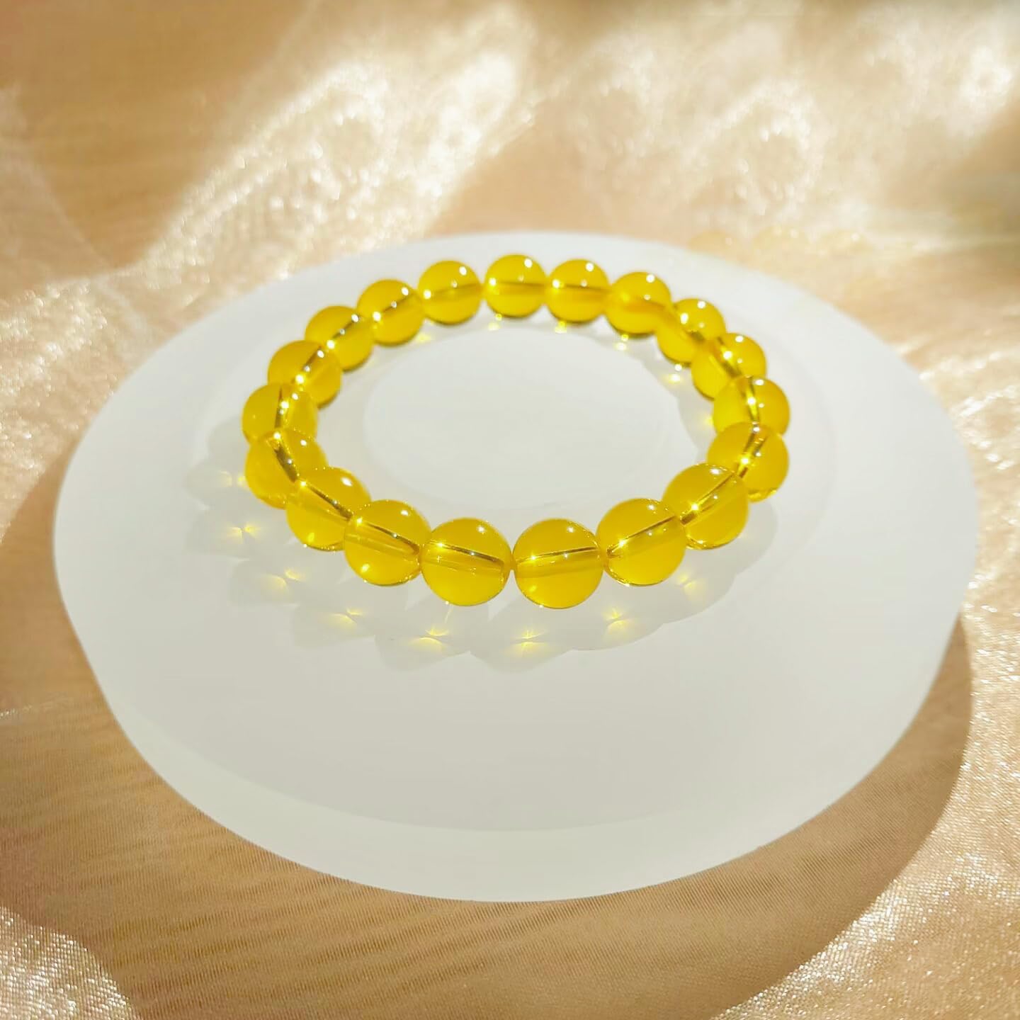 Exhibición elegante de la joyería con cuentas de acrílico con acabado esmerilado, plato de exhibición de pulsera, bandeja de tableros de cuentas
