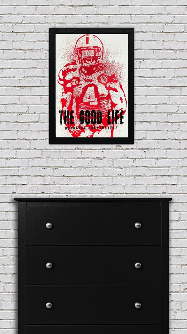 Nebraska Cornhuskers Art Print Gift (The Good Life)