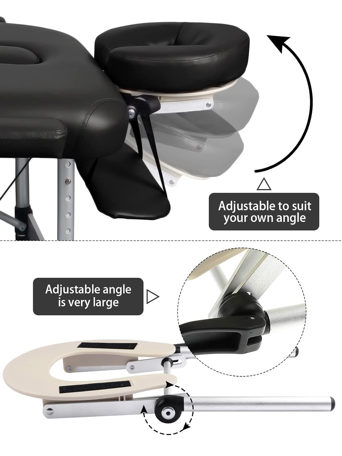 EBANKU Juego de cojines universales ajustables para mesa de masaje, cama y almohada