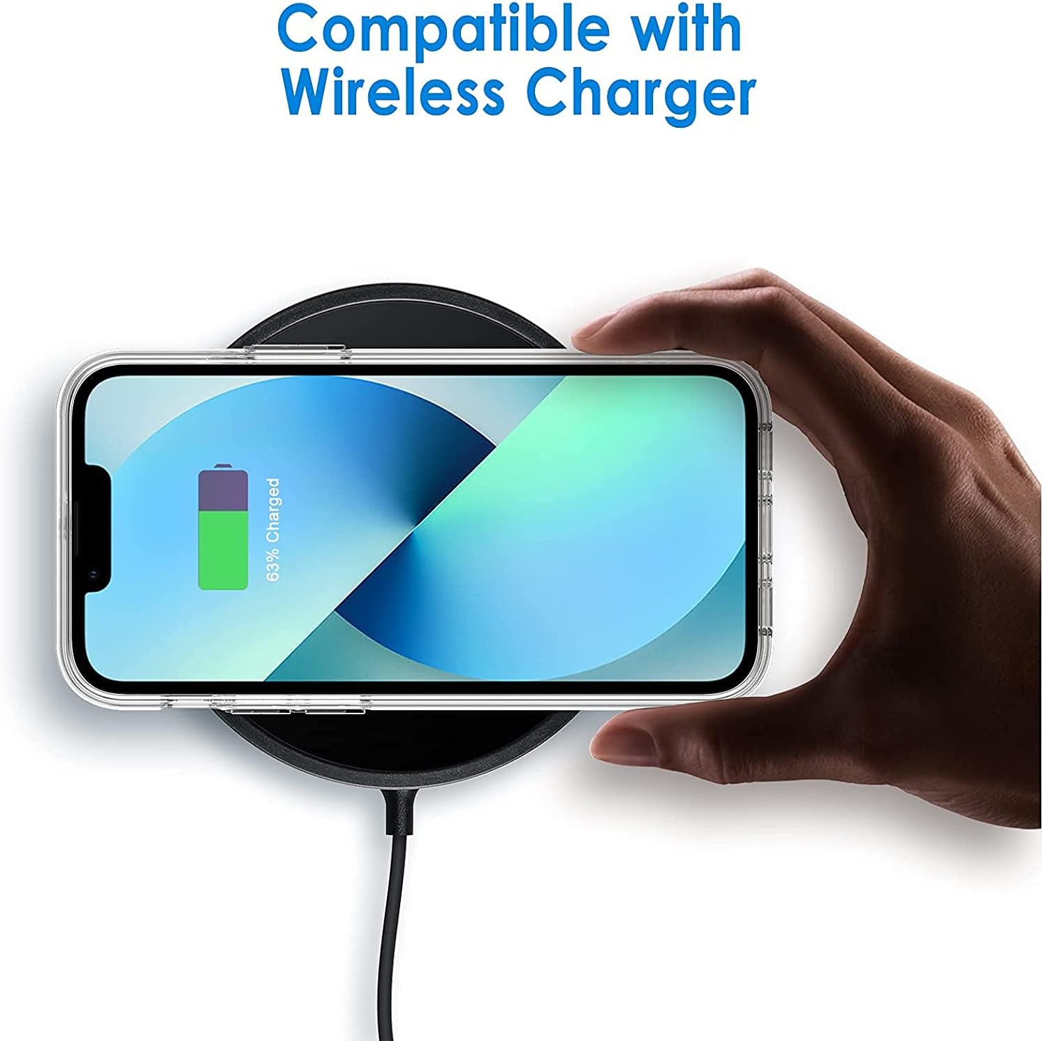 Funda compatible con iPhone 13 Pro Max, diseño transparente de árbol de conciencia sobre el autismo, a prueba de golpes, funda delgada de TPU suave