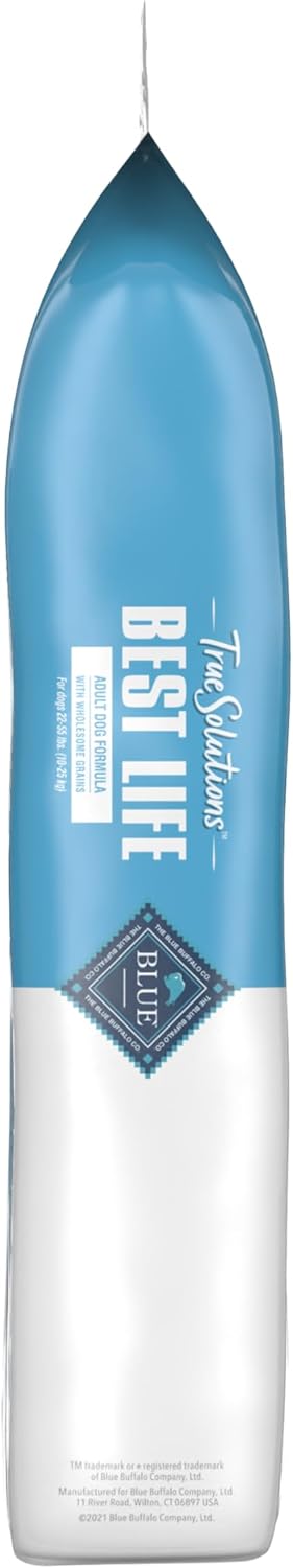 Blue Buffalo True Solutions Best Life – Alimento seco natural para perros adultos de raza media, pollo, 11 libras