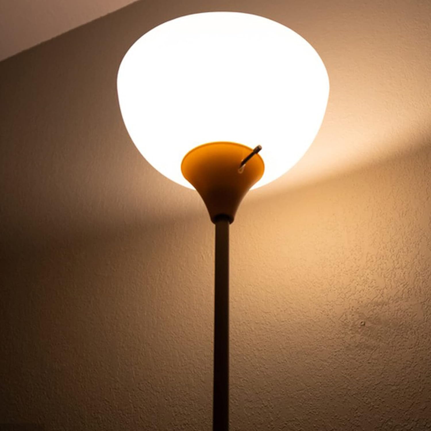 4 piezas de pantalla de lámpara de luz blanca para lámpara de mesa, pantalla de lámpara de cristal, pantalla con forma de tazón, pantalla de lámpara