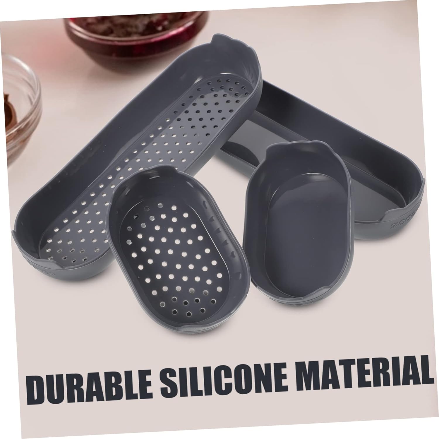 Abaodam Molde de silicona para tartas, molde de pan, molde para tartas, horno, bandeja para hornear, pastel de arcoíris, pan para panecillos, molde