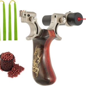 Catapulta para adultosniños, tirachinas de acero inoxidable para ejercicio de caza de catapulta, catapulta de caza con 2 bandas de tirachinas y 100 Catapulta para adultosniños, tirachinas de acero inoxidable para ejercicio de caza de catapulta, catapulta de caza con 2 bandas de tirachinas y 100